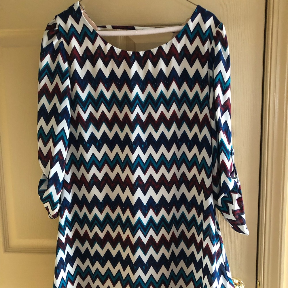 striped dress size small